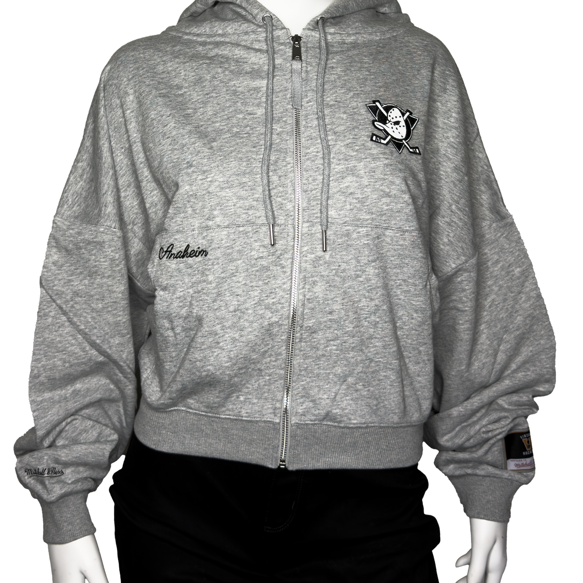 Womens MD Star Crop Full Zip Hoodie – Anaheim Team Store