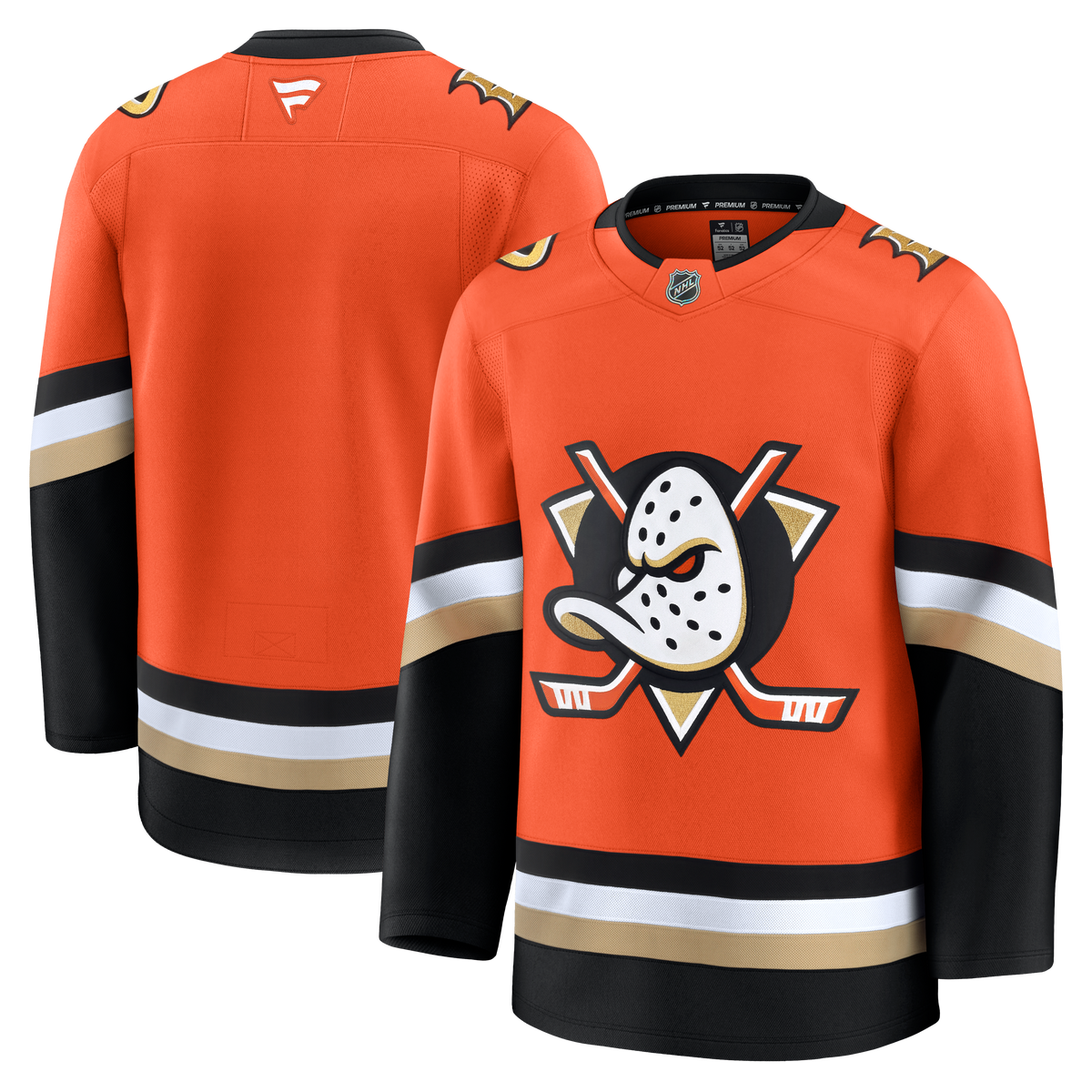 NEW FANATICS ANAHEIM MIGHTY DUCKS REVERSE RETRO JERSEY SZ selling MEDIUM