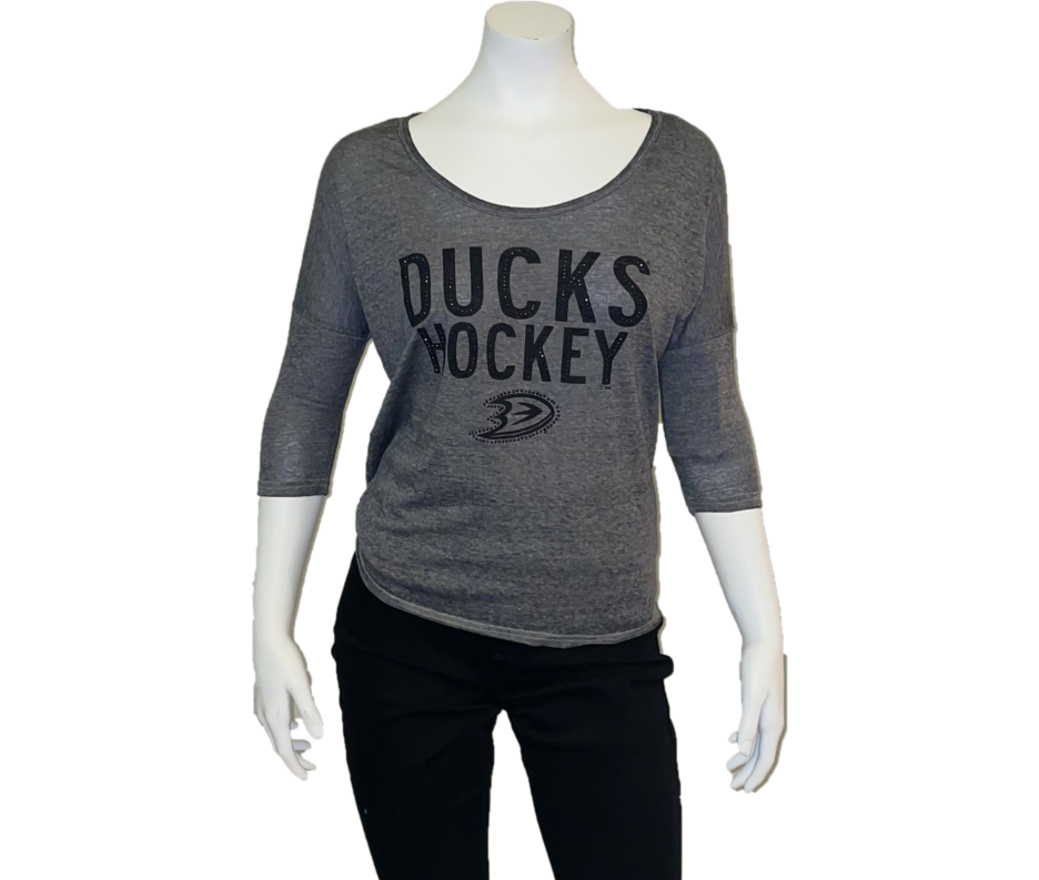 Ducks Hockey Sequin Long Sleeve